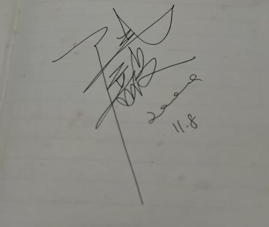 陆毅签名