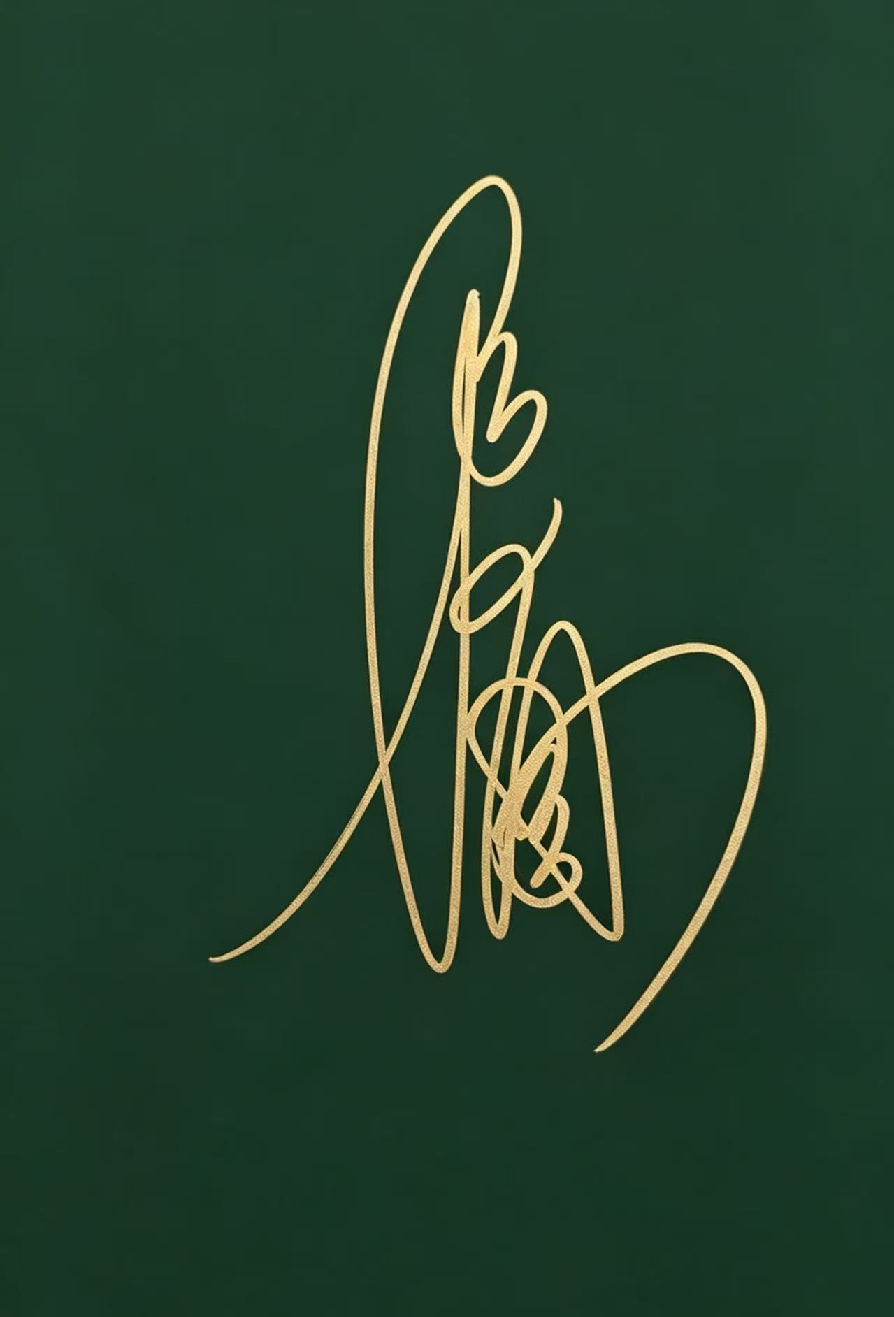 秦岚签名图片