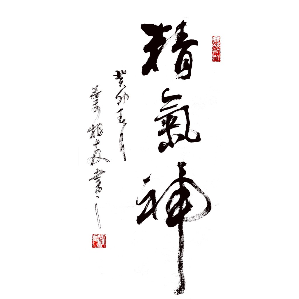 精气神手写书法作品