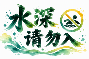 水深请勿入