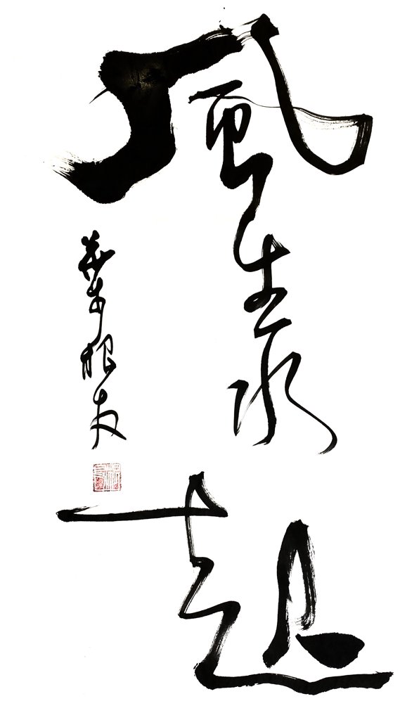 风生水起手写书法作品