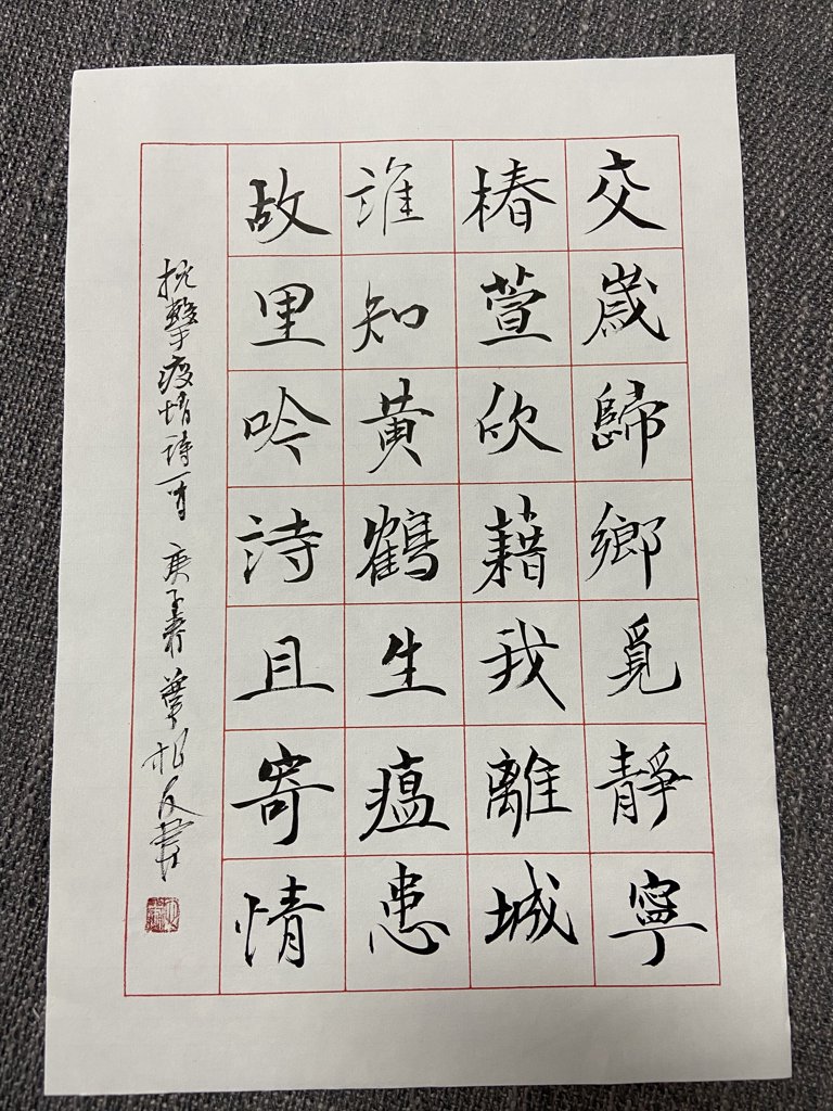 遥寄诗笺书法作品