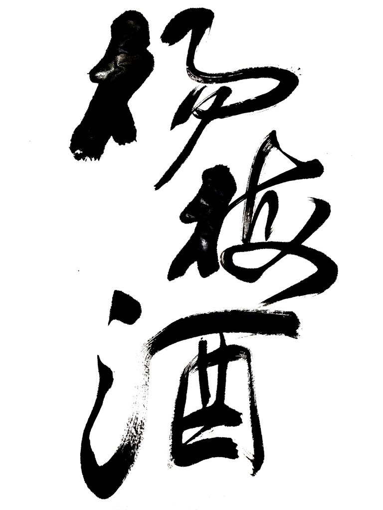 杨梅酒书法作品图