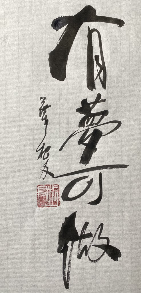 有梦可做书法作品