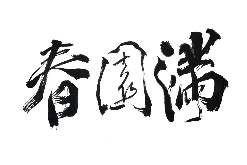 满园春正版手写书法图
