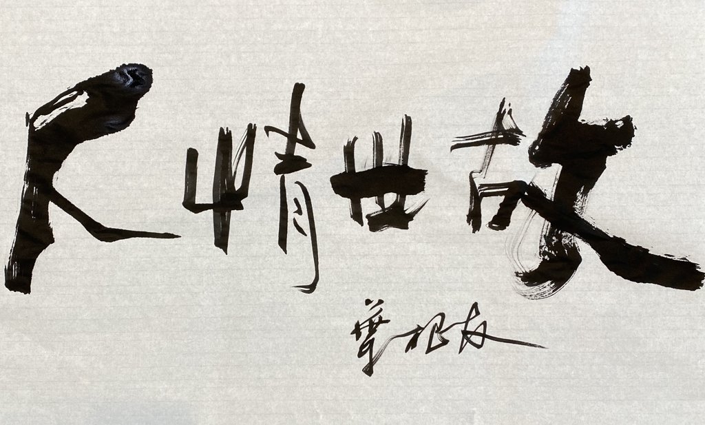 人情世故手写书法作品