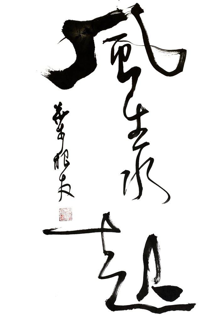 风生水起手写书法作品