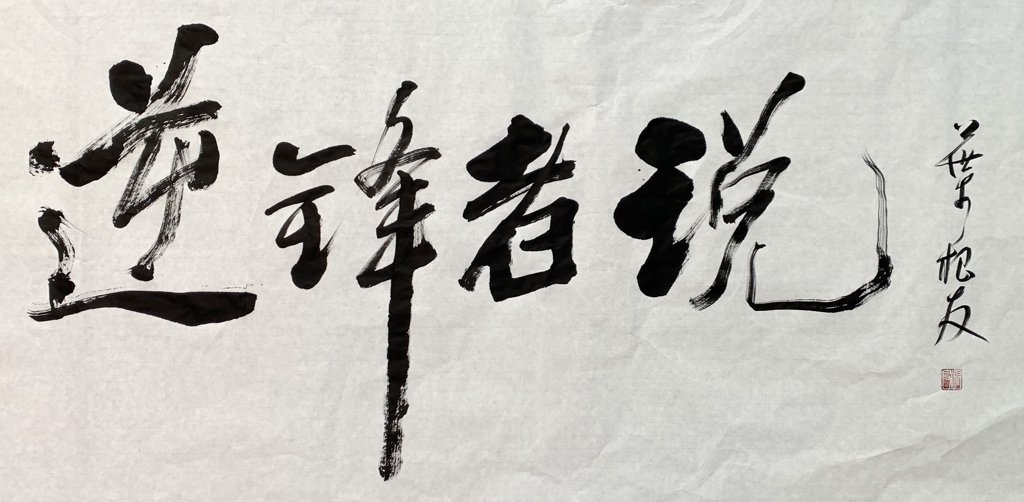 逆锋者说手写书法作品