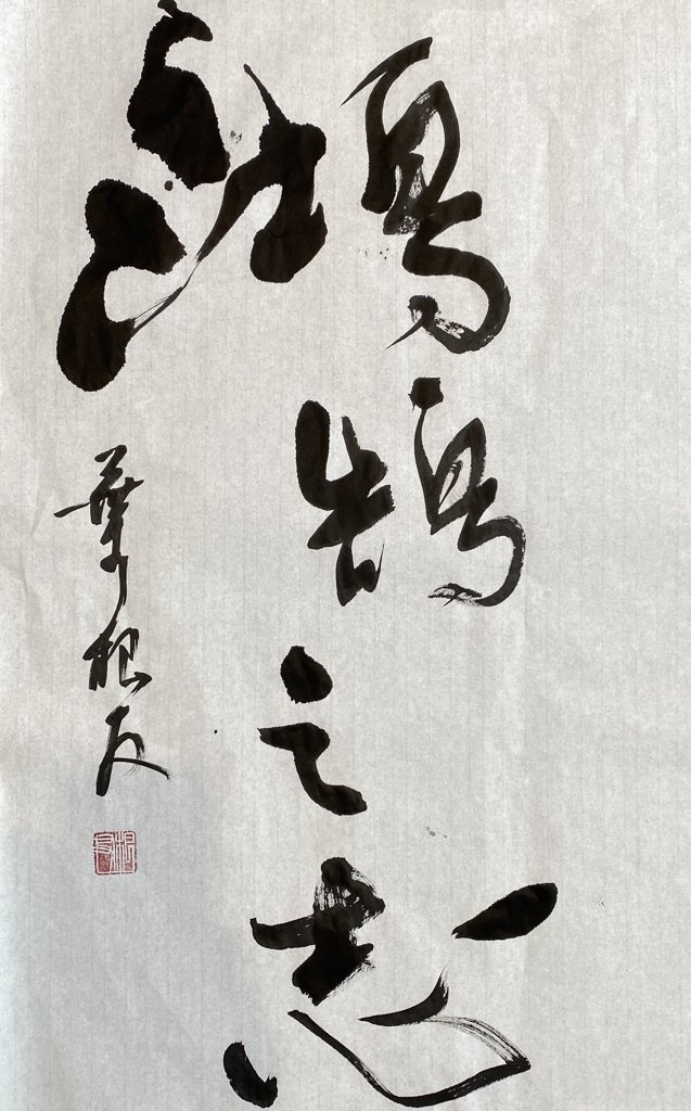 鸿鹄之志手写书法作品
