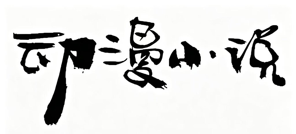 动漫小说书法作品