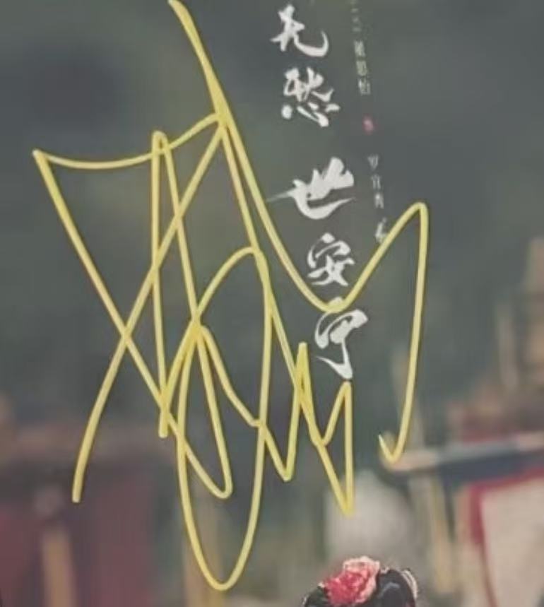 董思怡签名图片