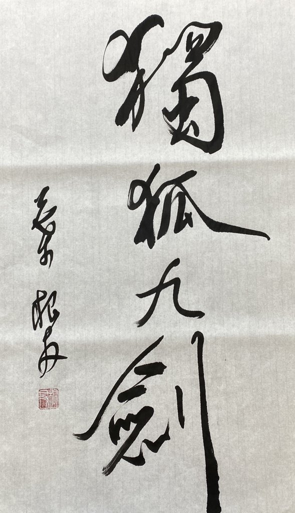 独孤九剑手写书法作品