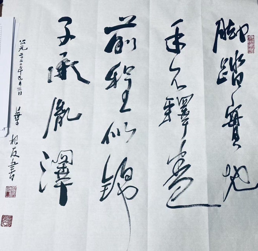 脚踏实地 手不释卷 前程似锦 子承胤泽