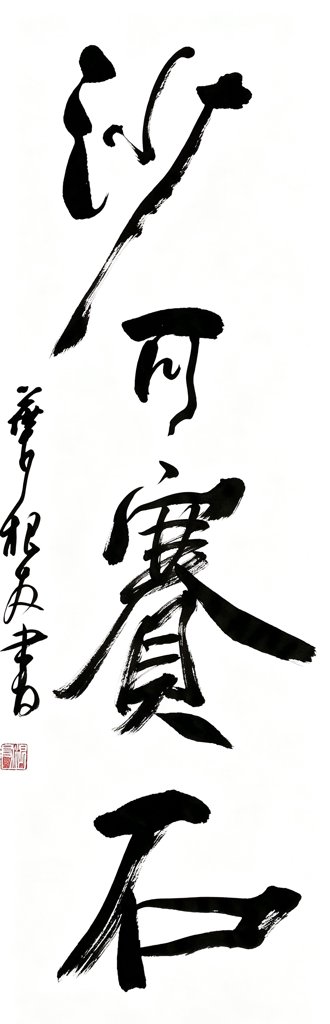 沙可赛石手写书法作品